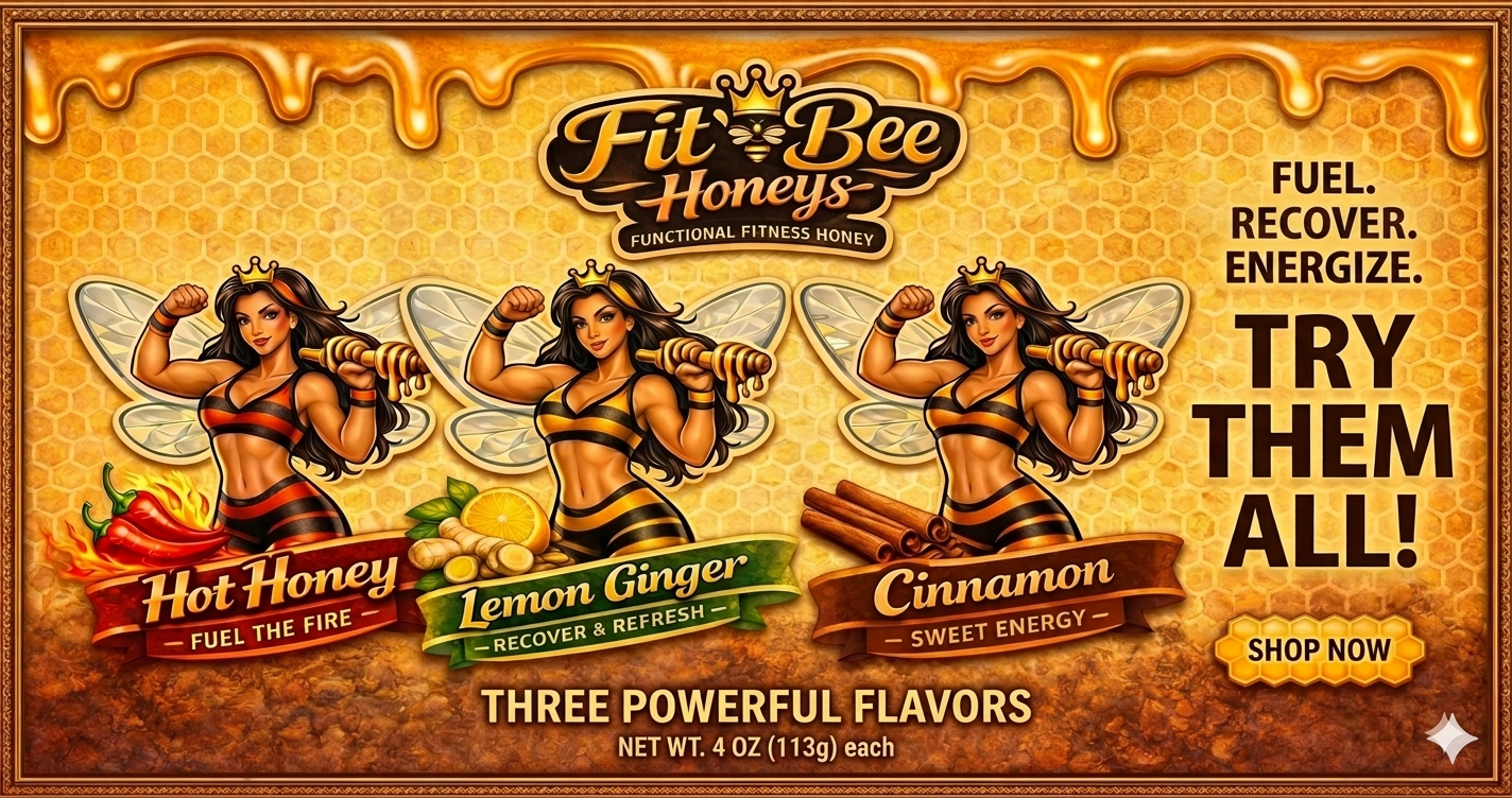 Order All Three Fit Bee Honeys
